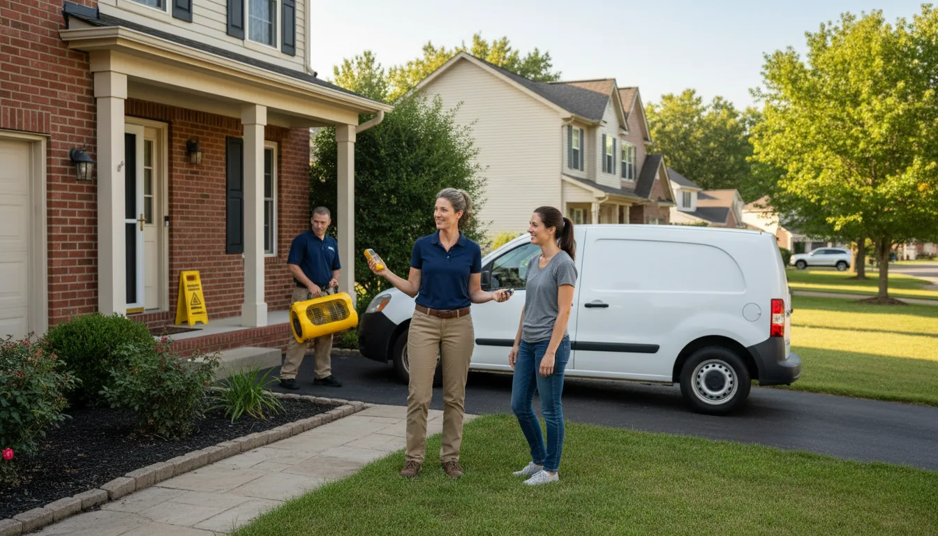 Residential water damage restoration in Paxtonville, PA